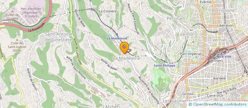 localisation de l'entreprise MONSIEUR JEAN BISBAL à NICE