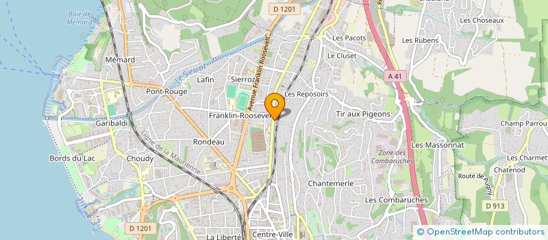 localisation de l'entreprise MONSIEUR JEAN BISET  AIX-LES-BAINS