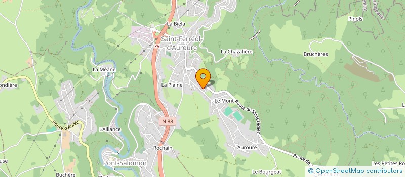 localisation de l'entreprise MONSIEUR JEAN BLACHON à SAINT FERREOL D'AUROURE