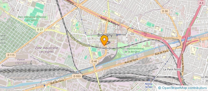 localisation de l'entreprise MONSIEUR JEAN BLAISE  BOBIGNY