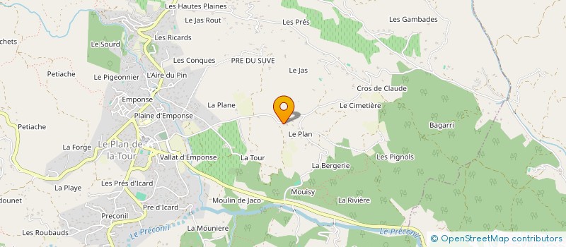 localisation de l'entreprise MONSIEUR JEAN BLANC à LE PLAN-DE-LA-TOUR