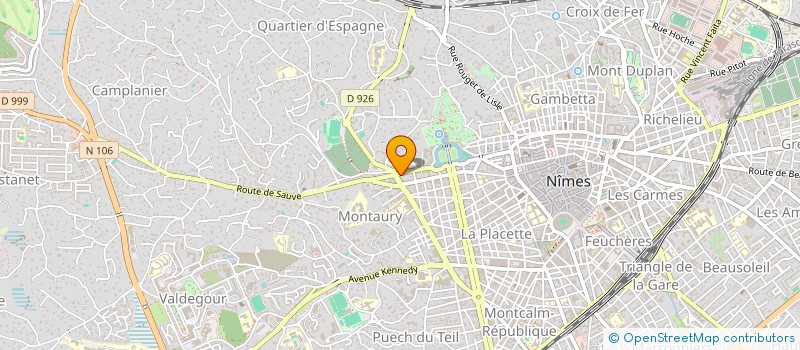 localisation de l'entreprise MONSIEUR JEAN BLANC  NIMES