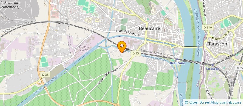 localisation de l'entreprise MONSIEUR JEAN BLANC  BEAUCAIRE