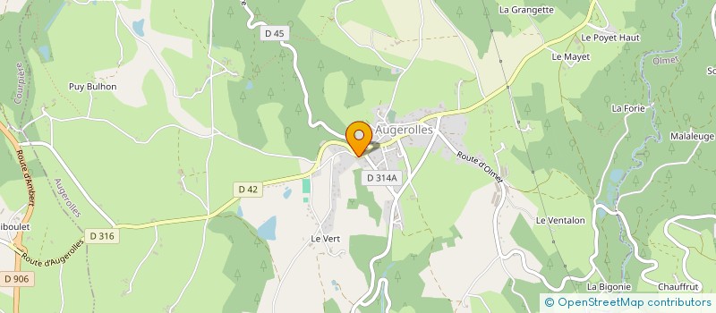 localisation de l'entreprise MONSIEUR JEAN BLANC  AUGEROLLES