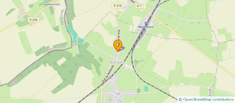 localisation de l'entreprise MONSIEUR JEAN BLANCHARD  BLARGIES