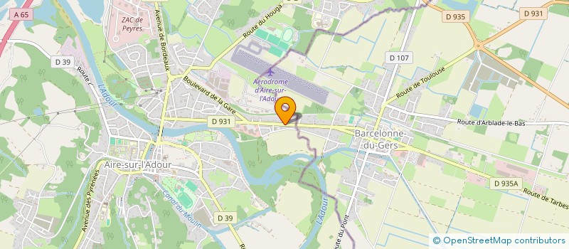 localisation de l'entreprise MONSIEUR JEAN BLANCHARD  AIRE-SUR-L'ADOUR