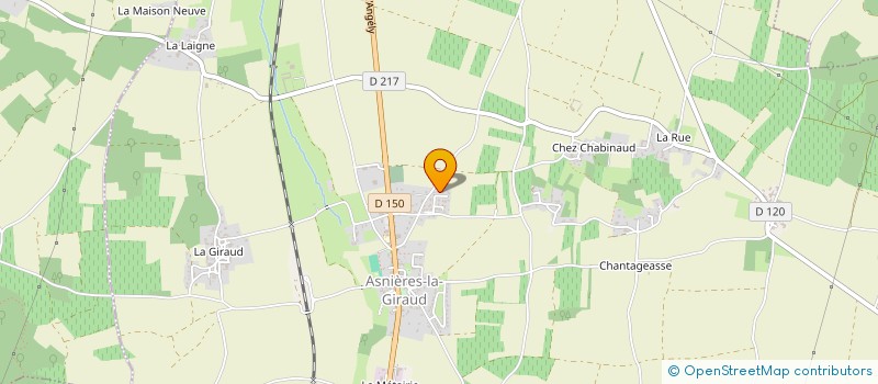 localisation de l'entreprise MONSIEUR JEAN BLANCHET  ASNIERES-LA-GIRAUD