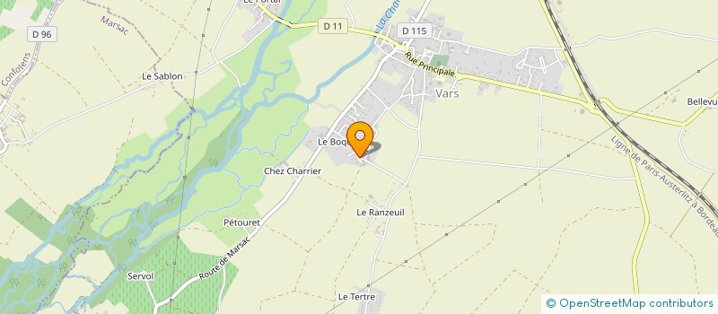 localisation de l'entreprise MONSIEUR JEAN BLANCHON  COULONGES