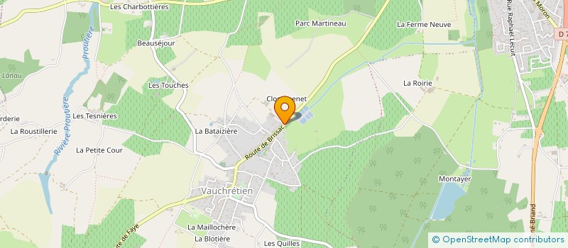 localisation de l'entreprise MONSIEUR JEAN BLANVILLAIN  BRISSAC LOIRE AUBANCE