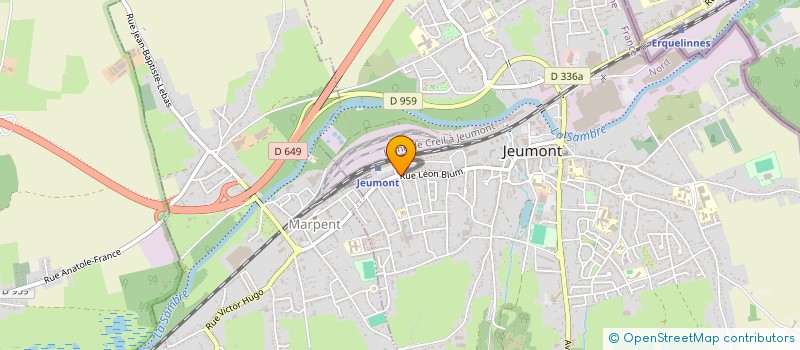 localisation de l'entreprise MONSIEUR JEAN BLAS  JEUMONT