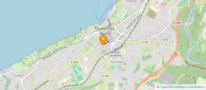 localisation de l'entreprise MONSIEUR JEAN BLEUZE à THONON-LES-BAINS