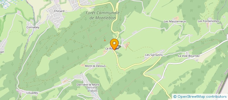 localisation de l'entreprise MONSIEUR JEAN BOBILLIER-CHAUMON  MONTLEBON