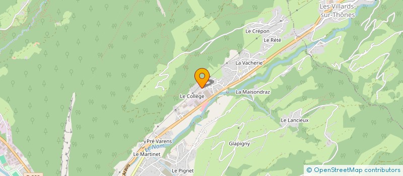 localisation de l'entreprise MONSIEUR JEAN BOCHET CADET  THONES