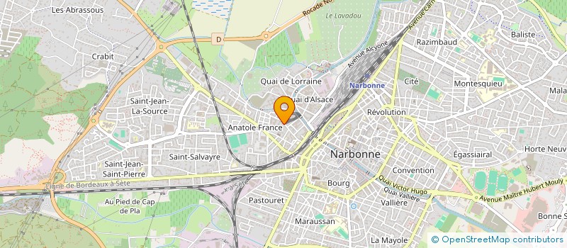 localisation de l'entreprise MONSIEUR JEAN BOCQUET  NARBONNE