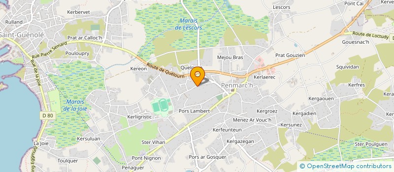 localisation de l'entreprise MONSIEUR JEAN BODERE à PENMARCH