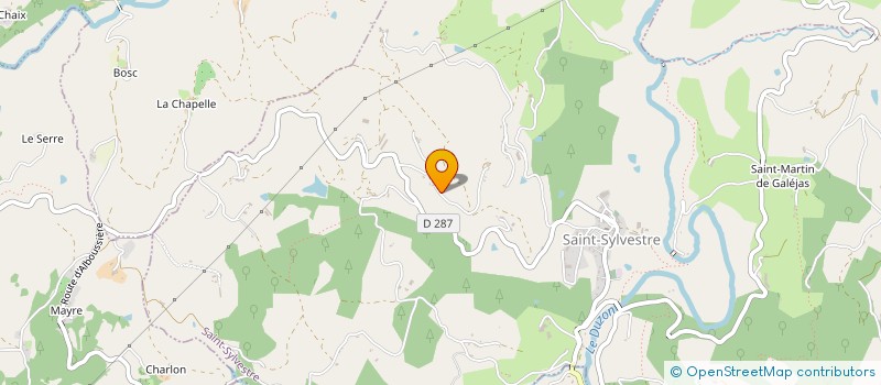 localisation de l'entreprise MONSIEUR JEAN BOGIRAUD  SAINT-SYLVESTRE