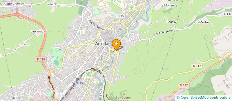 localisation de l'entreprise MONSIEUR JEAN BOIS à AURILLAC