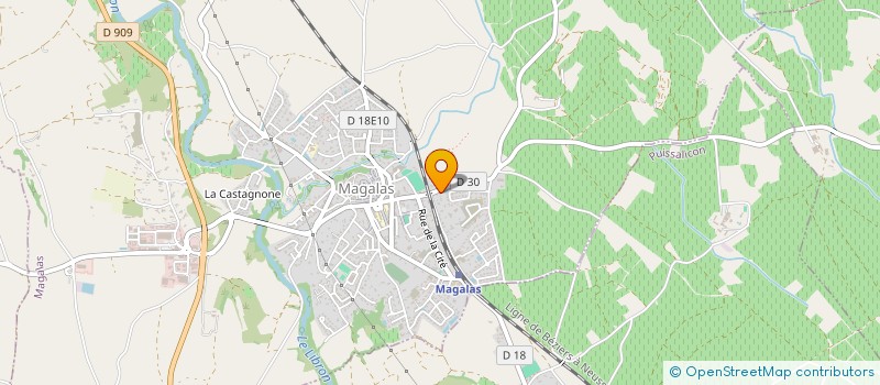 localisation de l'entreprise MONSIEUR JEAN BOISARD  MAGALAS