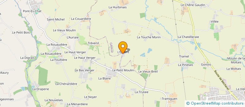 localisation de l'entreprise MONSIEUR JEAN BOISGERAULT  GEVEZE