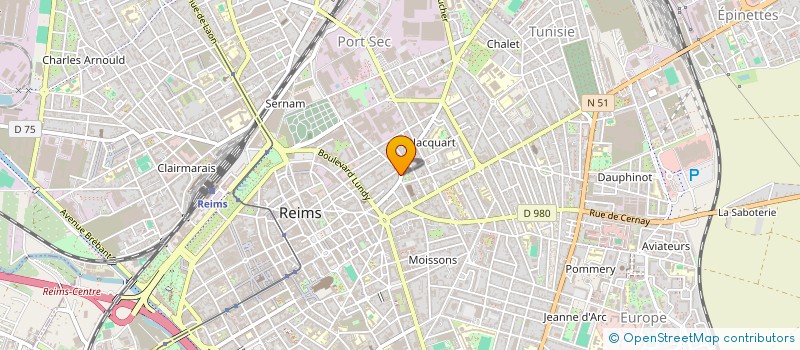 localisation de l'entreprise MONSIEUR JEAN BOISSART à REIMS