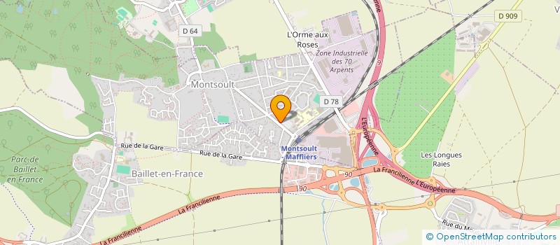 localisation de l'entreprise MONSIEUR JEAN BOISSONNADE  MONTSOULT