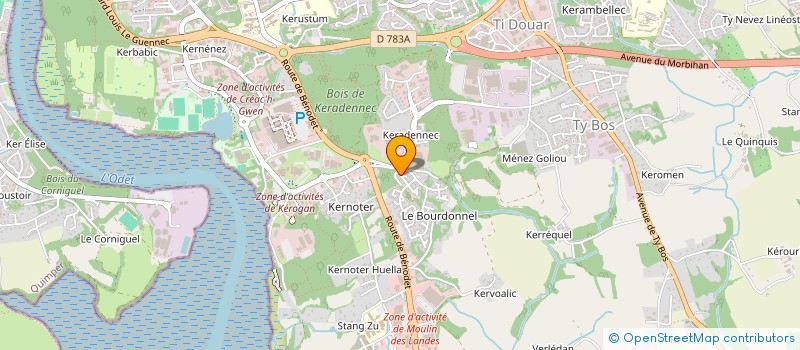 localisation de l'entreprise MONSIEUR JEAN BOIVIN à QUIMPER