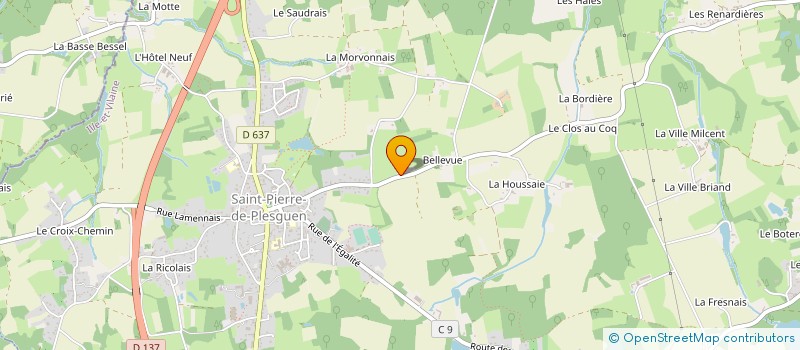 localisation de l'entreprise MONSIEUR JEAN BOIVIN  CAULNES