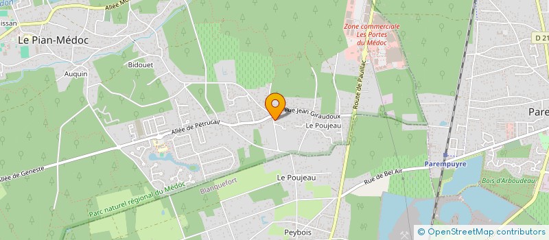 localisation de l'entreprise MONSIEUR JEAN BOMBEZIN à LE PIAN-MEDOC