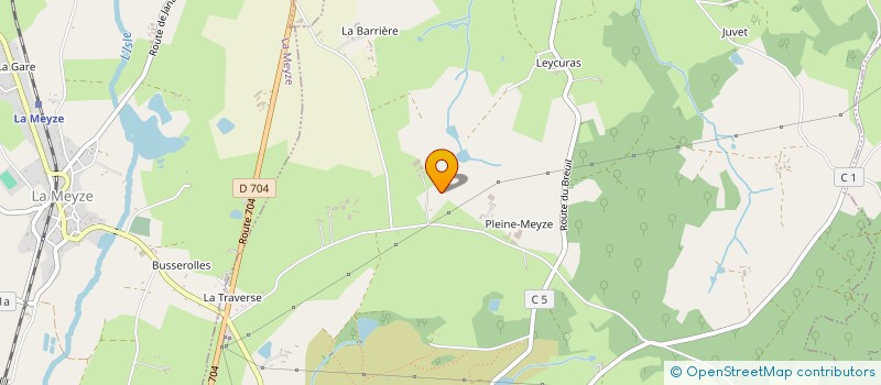 localisation de l'entreprise MONSIEUR JEAN BONAFY  LA ROCHE L'ABEILLE