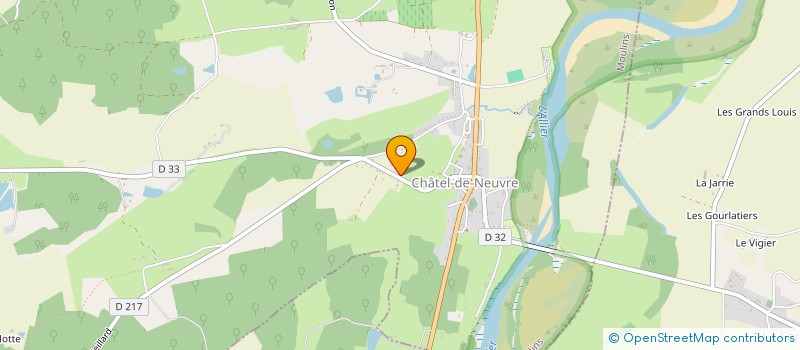 localisation de l'entreprise MONSIEUR JEAN BONDOUX  CHATEL-DE-NEUVRE