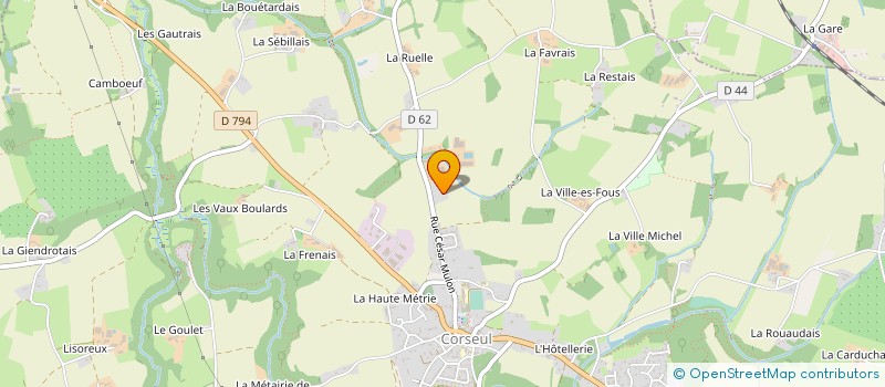 localisation de l'entreprise MONSIEUR JEAN BONHOMME  CORSEUL