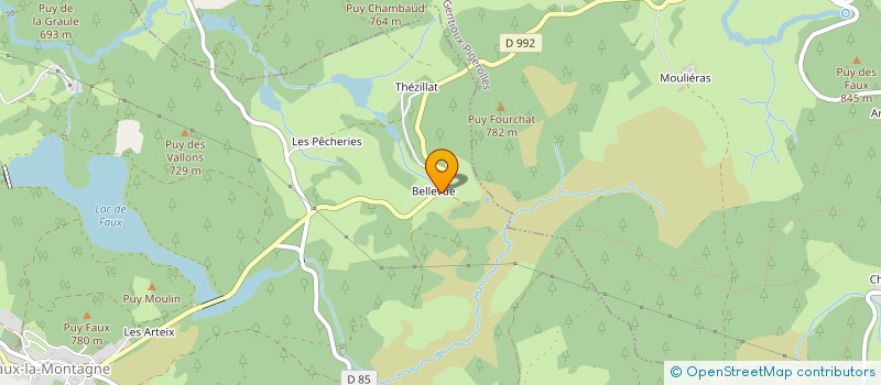 localisation de l'entreprise MONSIEUR JEAN BONHOURE à FAUX LA MONTAGNE