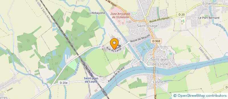 localisation de l'entreprise MONSIEUR JEAN BONIN  SAINT-SYMPHORIEN-SUR-SAONE