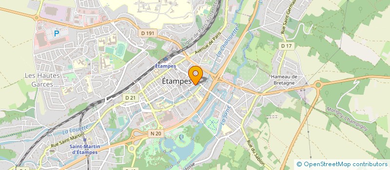 localisation de l'entreprise MONSIEUR JEAN BONNAMY  ETAMPES