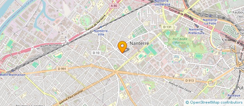 localisation de l'entreprise MONSIEUR JEAN BONNAY à NANTERRE