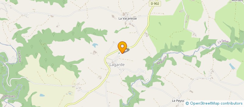 localisation de l'entreprise MONSIEUR JEAN BONNEAU  LA SELVE