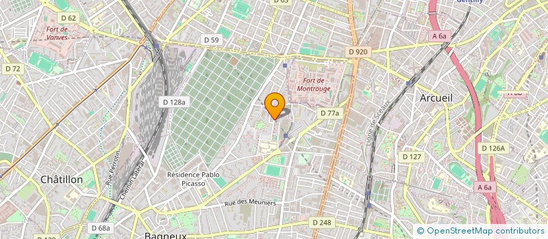 localisation de l'entreprise MONSIEUR JEAN BONNEFIN à BAGNEUX