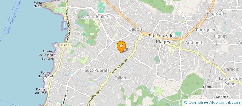 localisation de l'entreprise MONSIEUR JEAN BONNEFONT à SIX-FOURS-LES-PLAGES