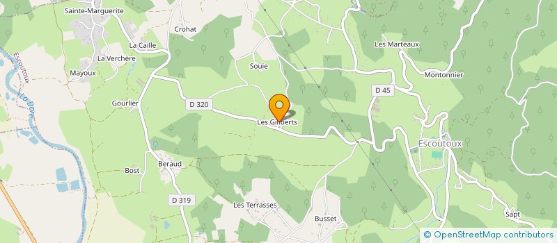 localisation de l'entreprise MONSIEUR JEAN BONNEMOY à ESCOUTOUX