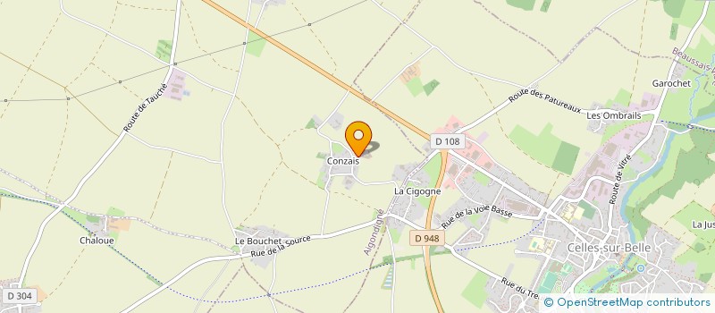 localisation de l'entreprise MONSIEUR JEAN BONNET  AIGONDIGNE