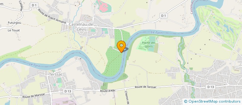 localisation de l'entreprise MONSIEUR JEAN BONNET  CASTANET