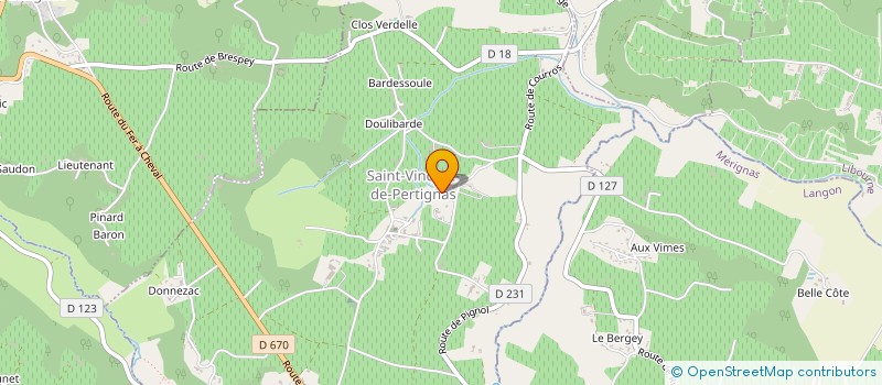 localisation de l'entreprise MONSIEUR JEAN BONNET  SAINT-VINCENT-DE-PERTIGNAS