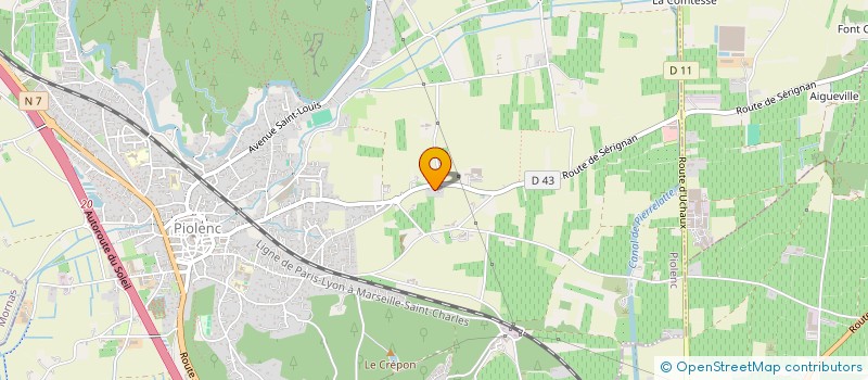 localisation de l'entreprise MONSIEUR JEAN BONNET  PIOLENC