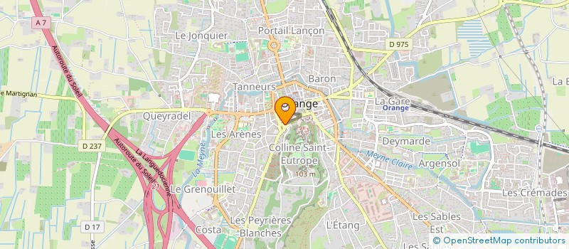 localisation de l'entreprise MONSIEUR JEAN BONNET  ORANGE