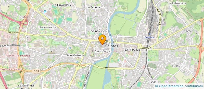 localisation de l'entreprise MONSIEUR JEAN BONNET-ABELIN  SAINTES