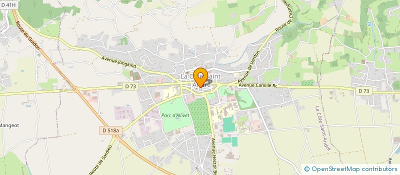 localisation de l'entreprise MONSIEUR JEAN BONNETON  LA COTE-SAINT-ANDRE