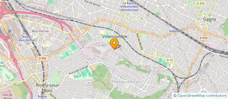 localisation de l'entreprise MONSIEUR JEAN BONNEVILLE à VILLEMOMBLE