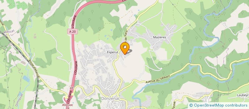 localisation de l'entreprise MONSIEUR JEAN BONNIE  DONZENAC