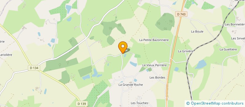 localisation de l'entreprise MONSIEUR JEAN BONNIFAIT  LA BOISSIERE-EN-GATINE