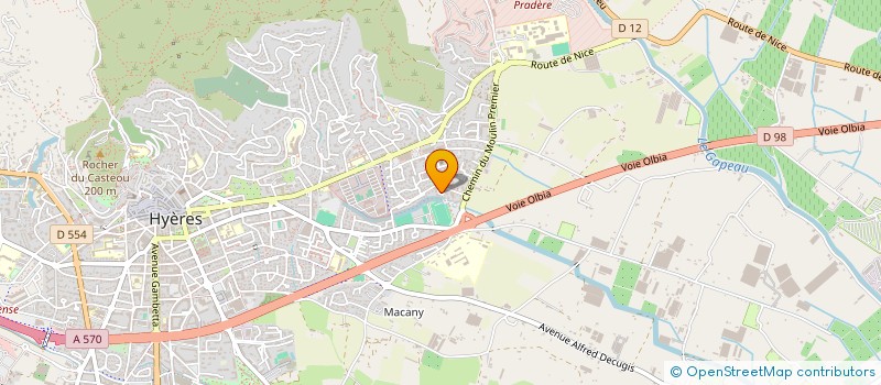 localisation de l'entreprise MONSIEUR JEAN BONNIN  HYERES